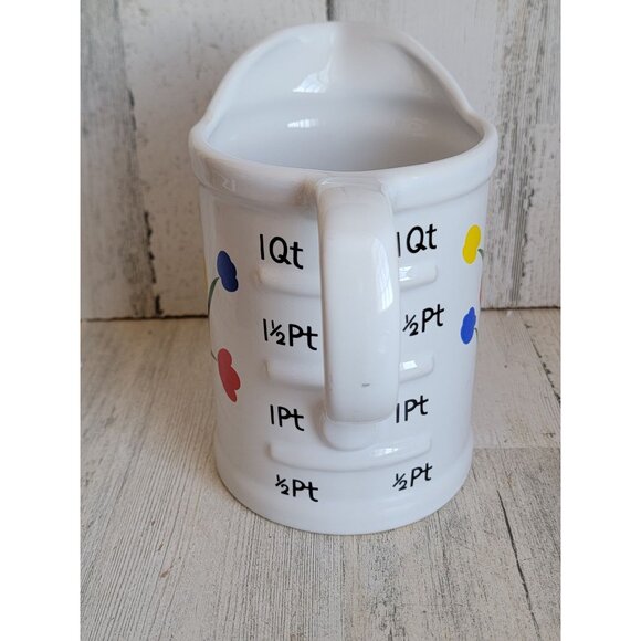 Tulips measuring cup ceramic large vintage flower home devor - Picture 4 of 7